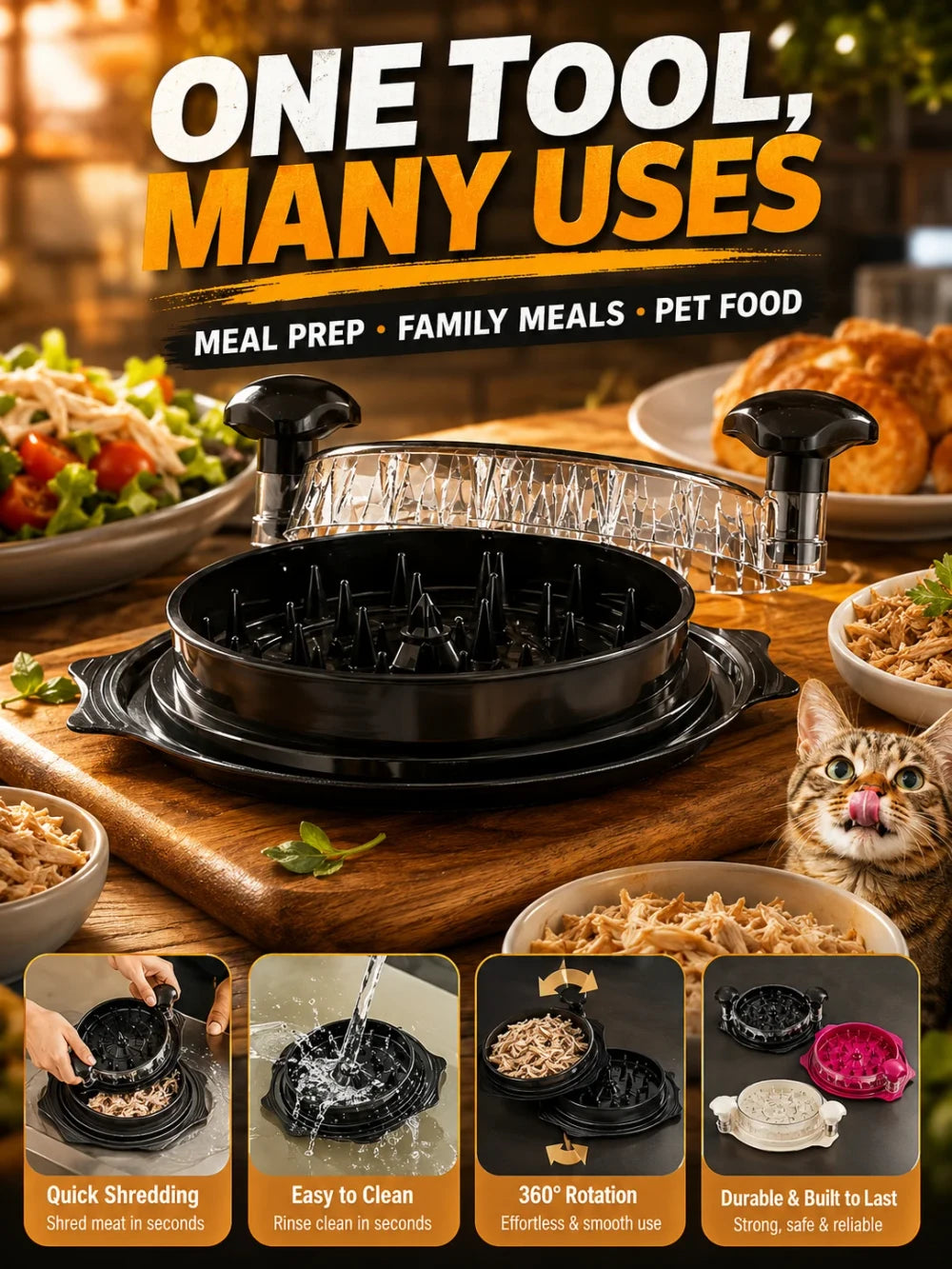 Manual Meat Tenderizer — Kitchen Utensil