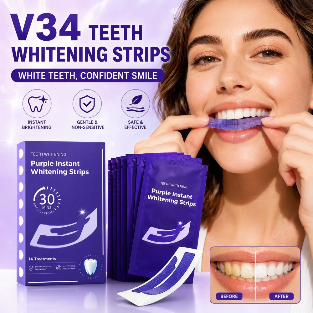 Purple Teeth Whitening Strip