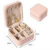 Simple Zipper Jewelry Storage Box Travel Portable