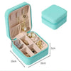 Simple Zipper Jewelry Storage Box Travel Portable