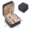 Simple Zipper Jewelry Storage Box Travel Portable